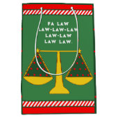 Kerstfeestdag voor advocaten medium cadeauzakje (Voorkant)