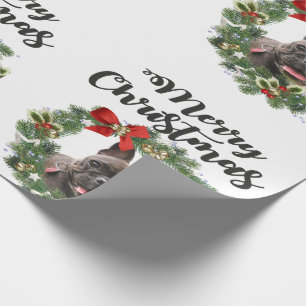 kerstfeestdag voor arena's cadeaupapier