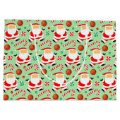 Kerstfeestdag voor Basketball Groot Cadeauzakje (Achterkant)