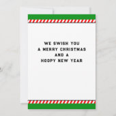 Kerstfeestdag voor Basketball Kaart (Achterkant)