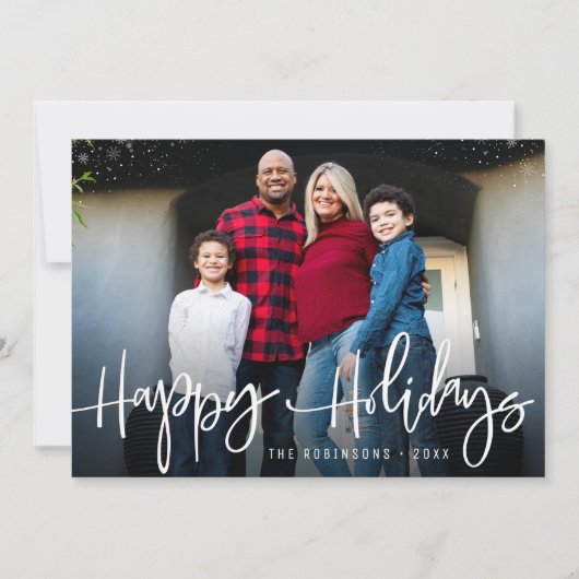 kerstfeestdag voor blije feestdagen feestdagenkaart (Voorkant)