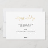 kerstfeestdag voor blije feestdagen feestdagenkaart (Achterkant)