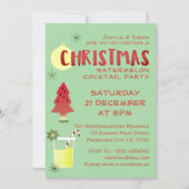 kerstfeestdag voor cocktail kaart (Voorkant)