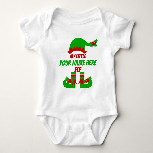  kerstfeestdag voor Elf-familie Romper (Voorkant)