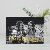 kerstfeestdag voor Folie Feestdagenkaart (Staand Voorkant)