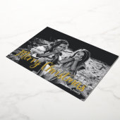 kerstfeestdag voor Folie Feestdagenkaart (Gedraaid)