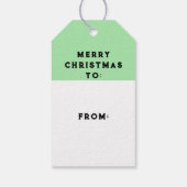 Kerstfeestdag voor honkbal cadeaulabel (Achterkant)