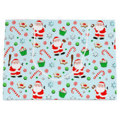 Kerstfeestdag voor honkbal groot cadeauzakje (Voorkant)