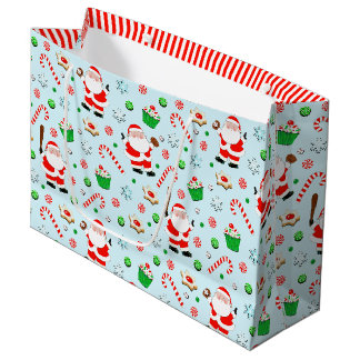 Kerstfeestdag voor honkbal groot cadeauzakje