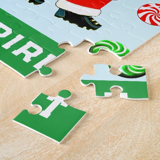 Kerstfeestdag voor honkbal legpuzzel (Zijkant)