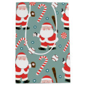 Kerstfeestdag voor honkbal medium cadeauzakje (Voorkant)