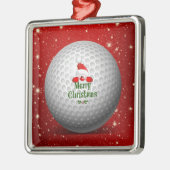 kerstfeestdag voor kerstcadeautjes metalen ornament (Links)