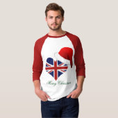 Kerstfeestdag voor kerstfeestdag met de vlag van P T-shirt (Voorkant volledig)