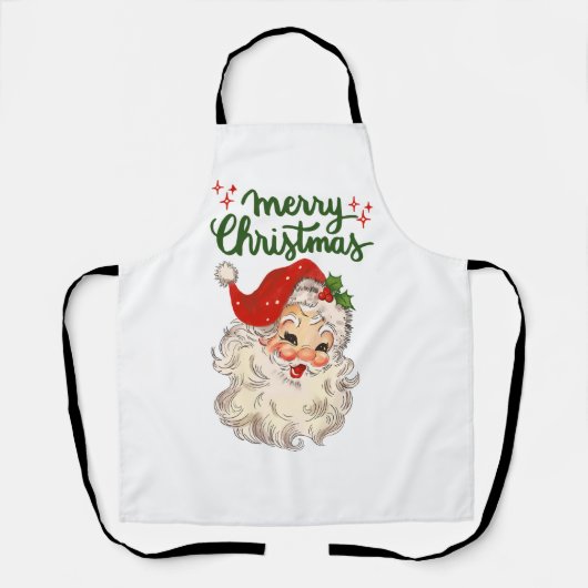  kerstfeestdag voor kerstfeestdagen in Santa Merry Schort (Voorkant)