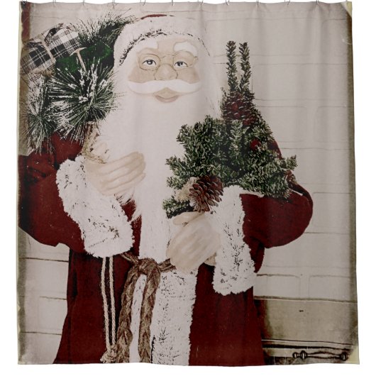 kerstfeestdag voor kerstmis douchegordijn (Voorkant)