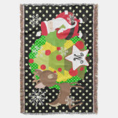 Kerstfeestdag voor Kerstmis en Kerstmis Deken (Voorkant Verticaal)