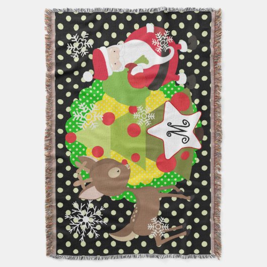 Kerstfeestdag voor Kerstmis en Kerstmis Deken (Voorkant Verticaal)