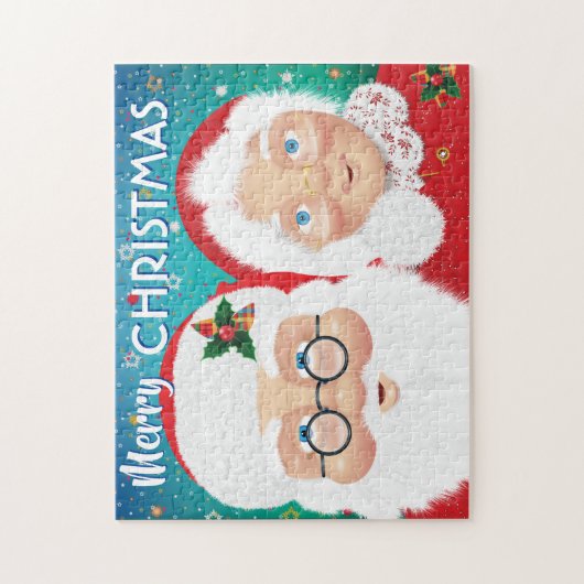 Kerstfeestdag voor Kerstmis en Kerstmis Legpuzzel (Verticaal)