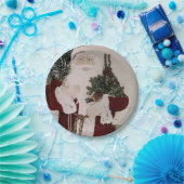 kerstfeestdag voor kerstmis papieren bordje (Feest)