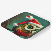 kerstfeestdag voor kerstmis papieren bordje (Gebogen)