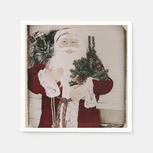 kerstfeestdag voor kerstmis servet (Voorkant)