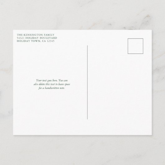  kerstfeestdag voor kerstmis uitnodiging briefkaart (Achterkant)