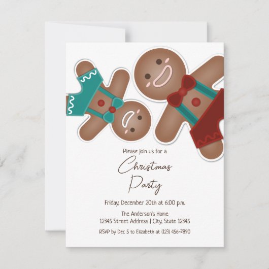 kerstfeestdag voor mannen kaart (Voorkant)