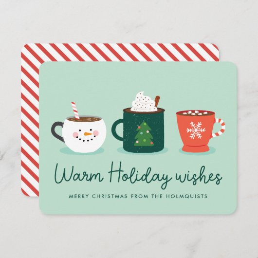 Kerstfeestdag voor Mokken Feestdagenkaart (Voorkant / Achterkant)