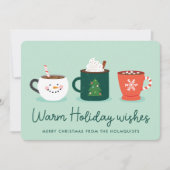 Kerstfeestdag voor Mokken Feestdagenkaart (Voorkant)