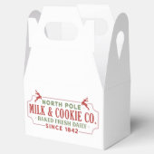 Kerstfeestdag voor noord-poolmelk bedankdoosjes (Geopend)