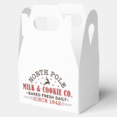 Kerstfeestdag voor noord-poolmelk bedankdoosjes (Geopend)