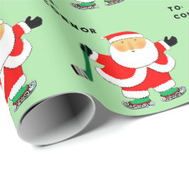 Kerstfeestdag voor ockey Player Cadeaupapier