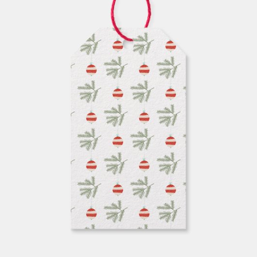  kerstfeestdag voor Ornament Kraft Paper Cadeaulabel (Achterkant)