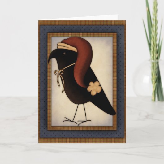 kerstfeestdag voor primitief ontwerp voor kerst feestdagen kaart (Voorkant)