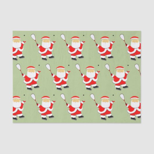 Kerstfeestdag voor Squash Player Tissuepapier (Voorkant)