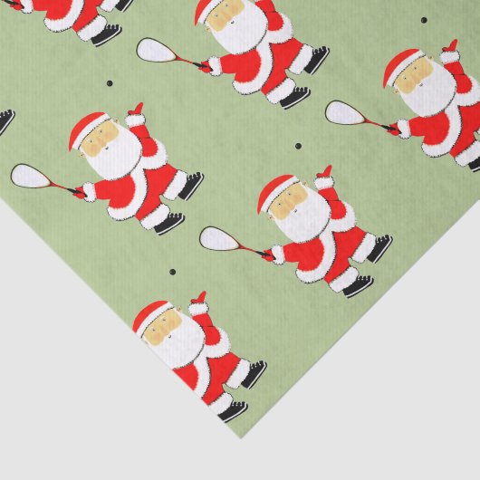 Kerstfeestdag voor Squash Player Tissuepapier (Detail)
