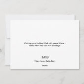 Kerstfeestdag voor vrede op aarde Waterverf Feestdagenkaart (Achterkant)