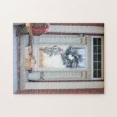 Kerstfeestdag voordeur legpuzzel (Horizontaal)