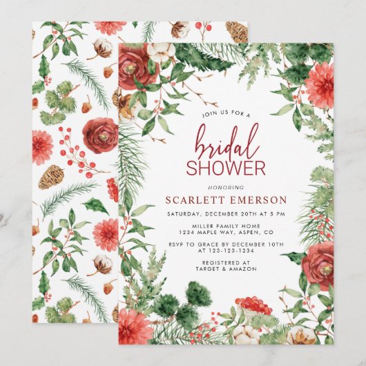 Kerstfeestdag Vrijgezellenfeest Kaart (Voorkant / Achterkant)