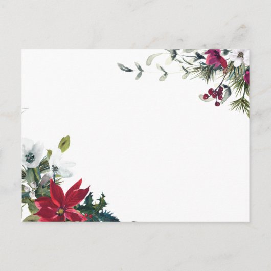 Kerstfeestdag - Vrijwillige uitnodigingskaart Briefkaart (Achterkant)