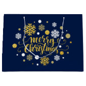 Kerstfeestdag - Vrolijk kerstfeest Large Cadeautasje (Voorkant)