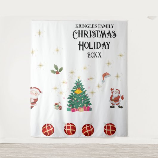 Kerstfeestdag Wandkleed (Voorkant)