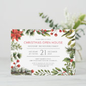 kerstfeestdag Waterverf Berries Griekenland Kaart (Staand voorkant)