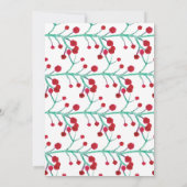 kerstfeestdag Waterverf Berries handschilderd Kaart (Achterkant)