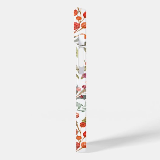 kerstfeestdag Waterverf Floral op maat Case-Mate iPhone Case (Achterkant / Links)
