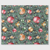 Kerstfeestdag -  Waterverf lichten Cadeaupapier (Vlak)