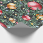 Kerstfeestdag -  Waterverf lichten Cadeaupapier (Hoek)