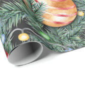 Kerstfeestdag -  Waterverf lichten Cadeaupapier (Rol Hoek)