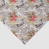 Kerstfeestdag waterverf met schaatsen tissuepapier (Detail)