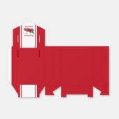 kerstfeestdag Waterverf  roodvrachtwagen Bedankdoosjes (Uitgevouwen)